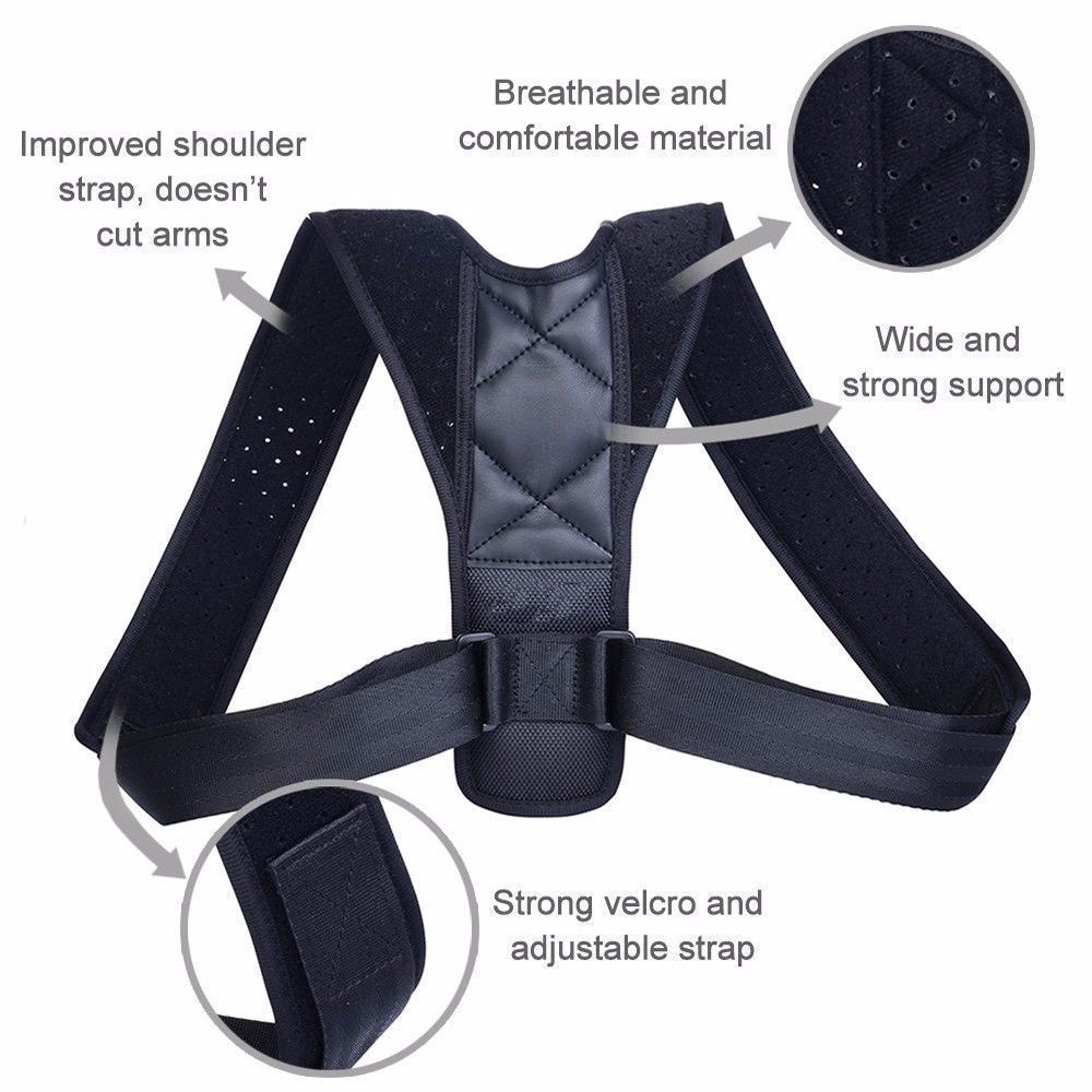 Medical Adjustable Back Posture Corrector Shoulder Clavicle