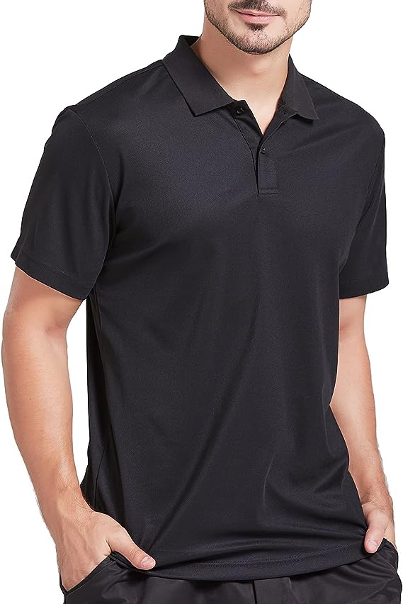 Plain black polo outlet shirt