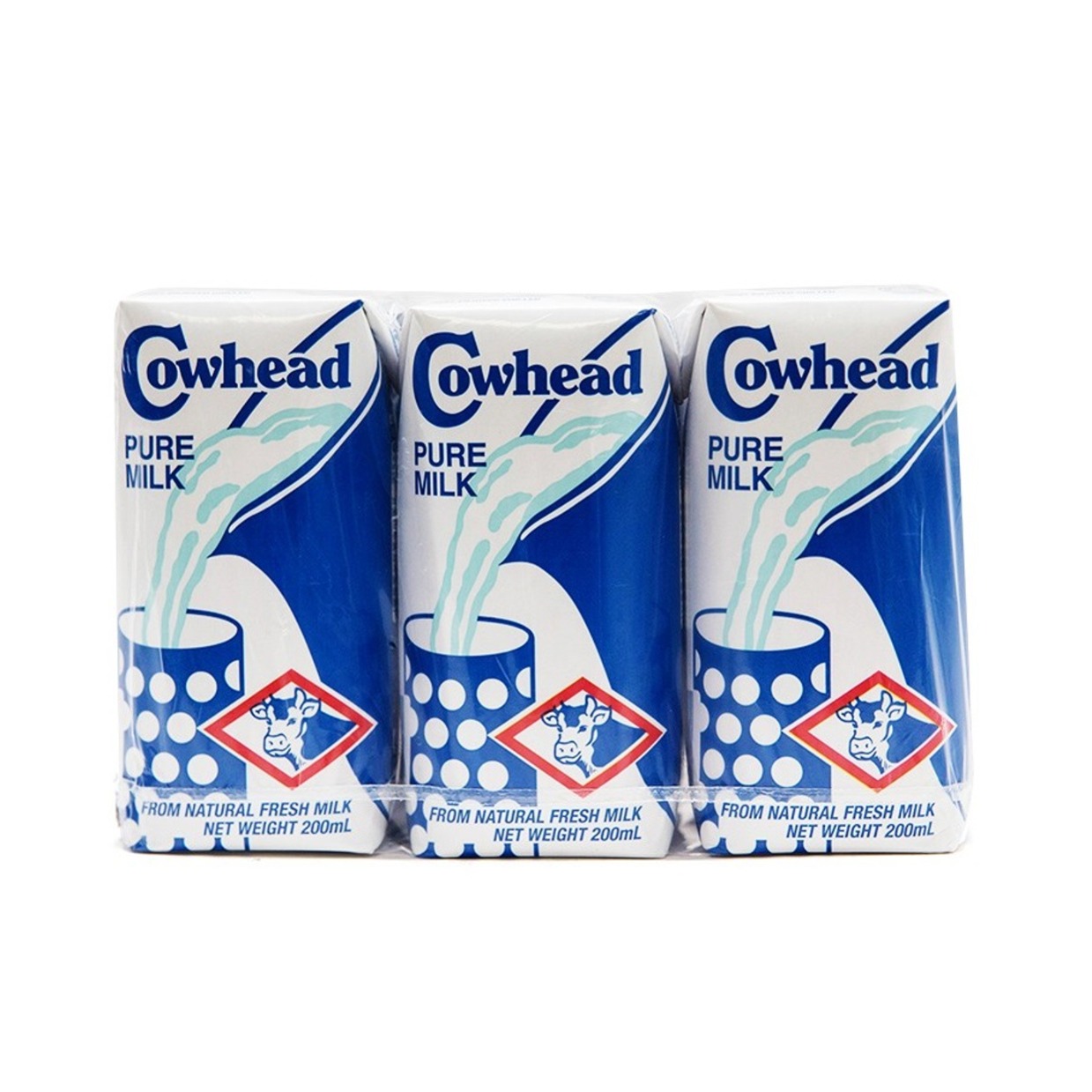 Cowhead Pure UHT Fresh Milk 200ml x 3 Lazada PH