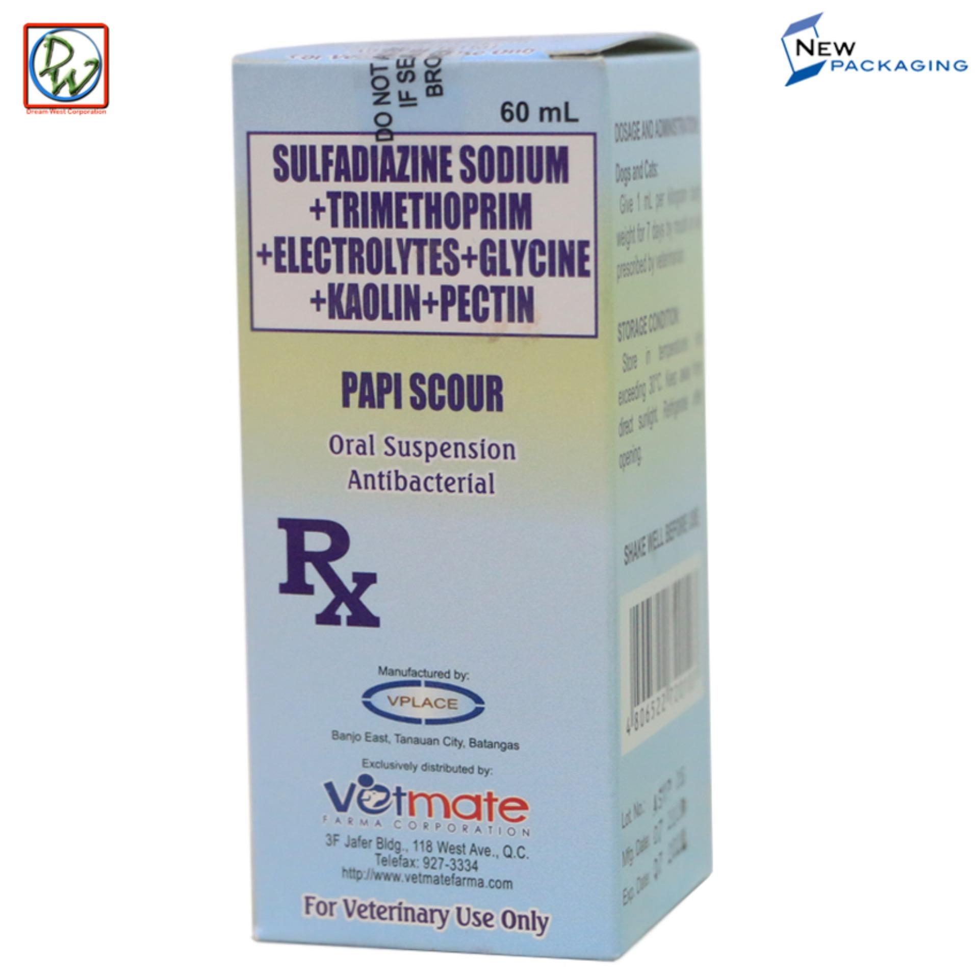 Papi Scour AntiScouring AntiBacterial Scour Bottle Suspension 60mL