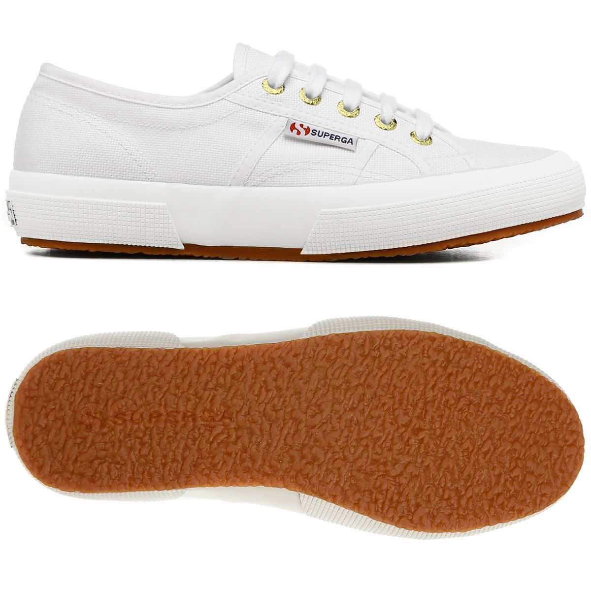 Superga 2750 Cotu Classic White Canvas Sneakers - Niutrack.com