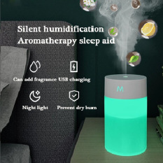 Mini Air Humidifier for Room 260Ml Usb Portable Ultrasonic Essential Oil Aroma Diffuser with Colorful Night Light Car Office Desktop Simple Small Aromatherapy Machine