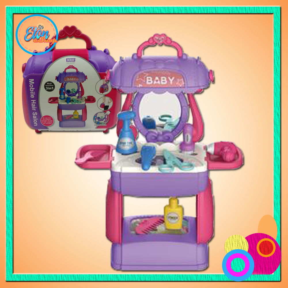 Eton Shop 3 in 1 Kiddie Hair Salon Toy Set Lazada PH