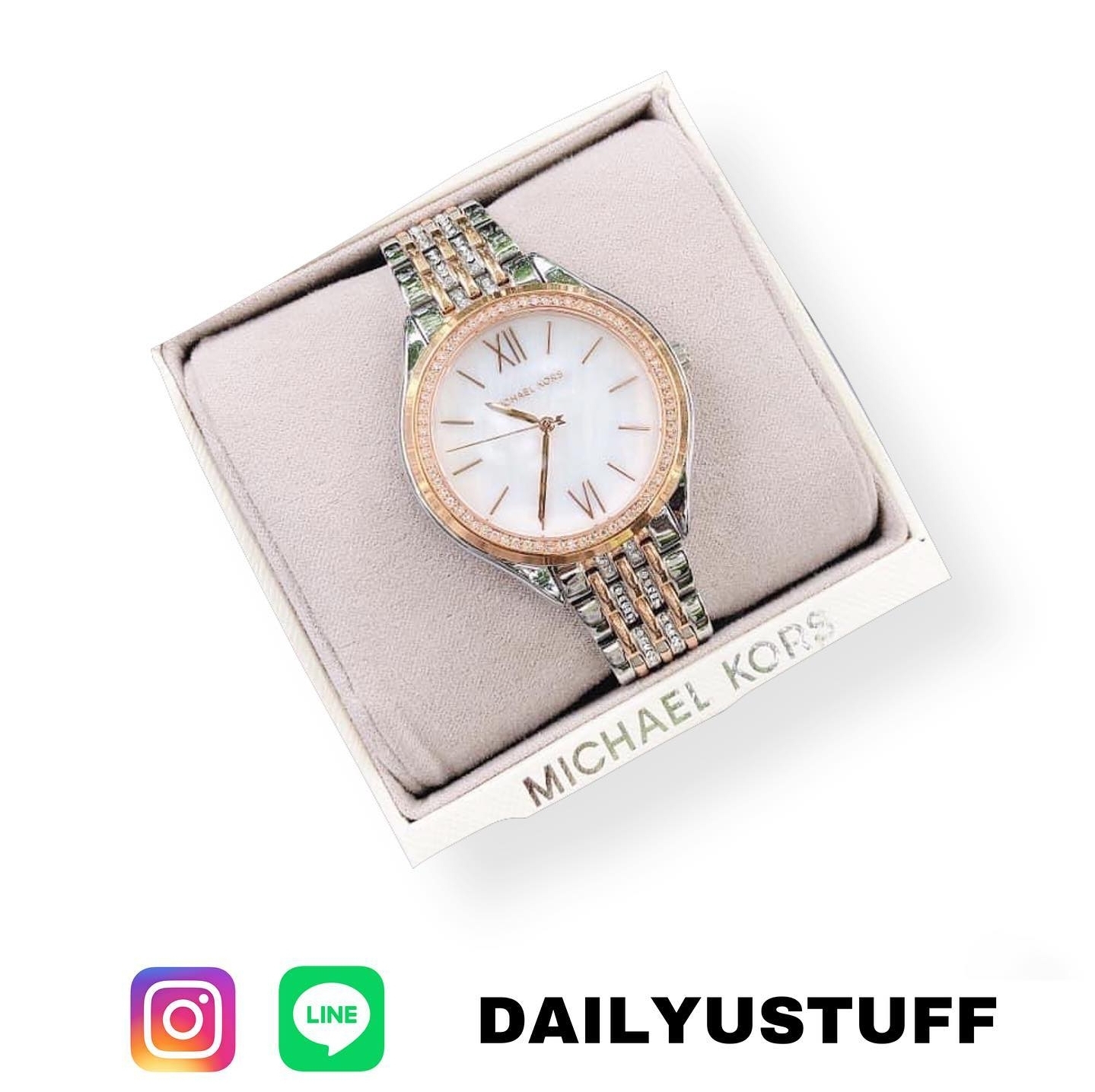 Guaranteed Original Michael Kors Women's Mindy Three-Hand Two-Tone  Gold/Silver Stainless Steel Watch MK7084 With 1 Year Warranty For Mechanism  | Lazada PH