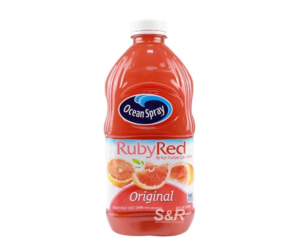 Ocean Spray Ruby Red Original Grapefruit Juice Drink 1.89L Exp Jan 24