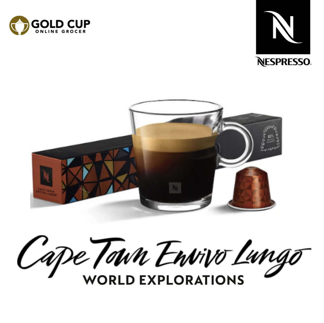 Nespresso Cape Town Envivo Lungo 10 Capsules World Exploration