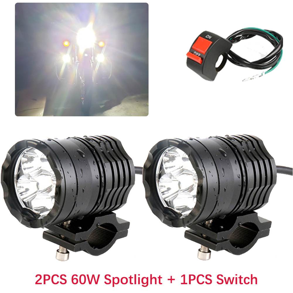 Auxiliary Led Motorcycl Headlight Fog Lights External Spotlight For