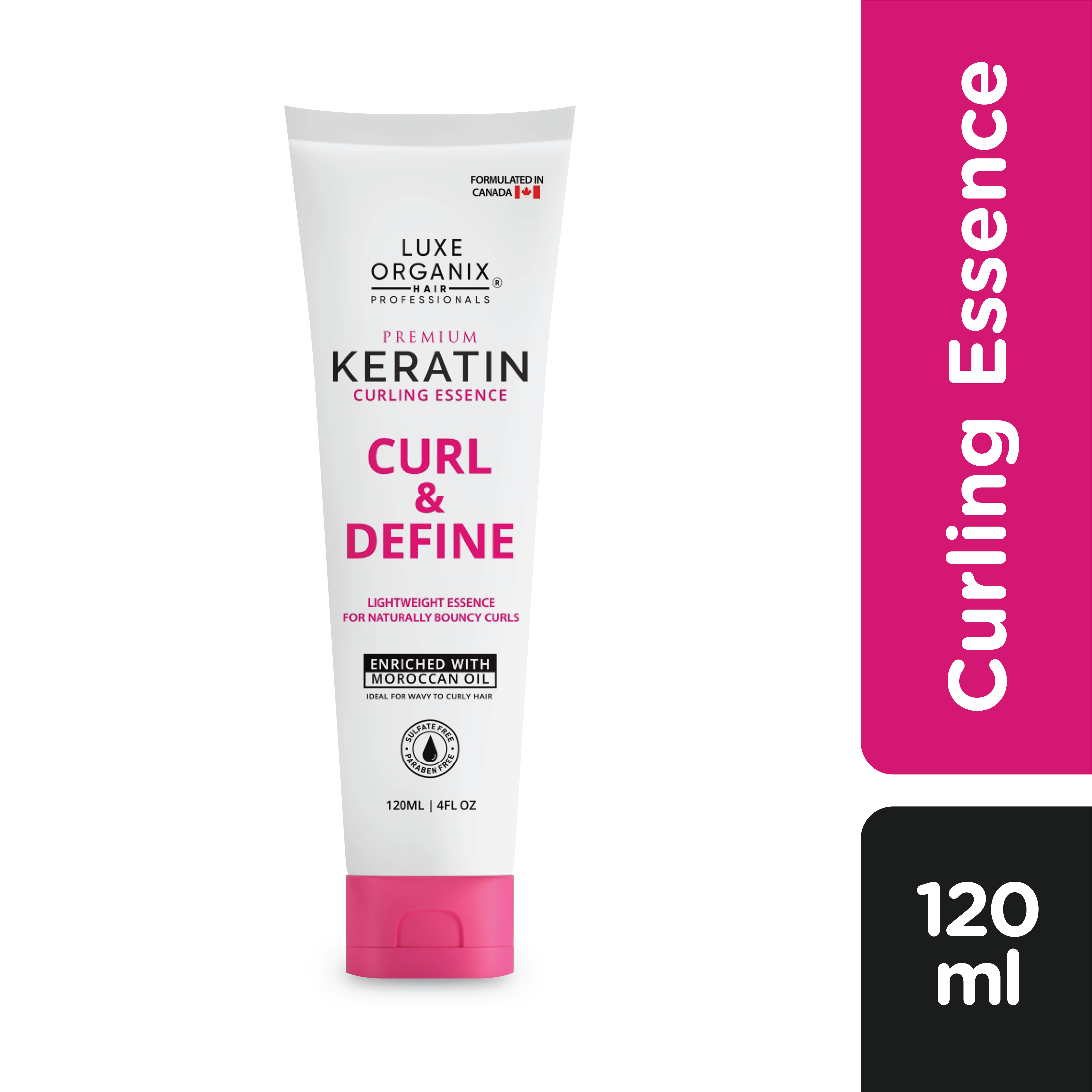 Luxe Organix Premium Keratin Curling Essence Curling and Define 120ml