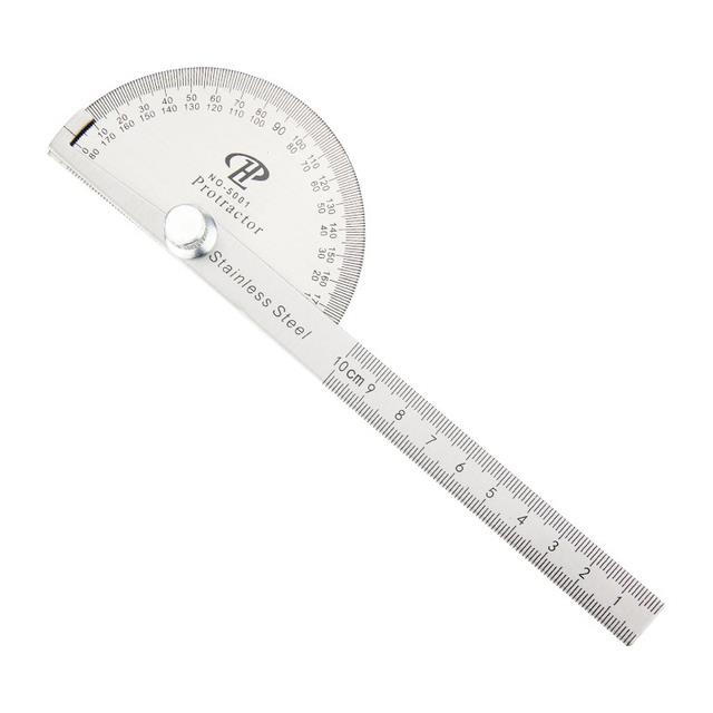 180 Degree Protractor Metal Angle Finder Goniometer Angle Ruler