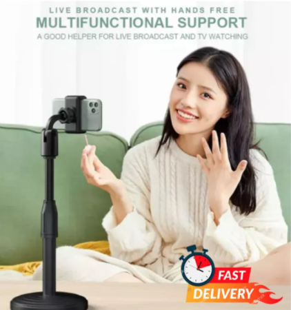 Retractable Mobile Phone Stand For Online Class Live Broadcast Phone Holder Desk Table Clip Bracket Table Cell Phone Support Holder Mount h5 desktop mobile phone stand