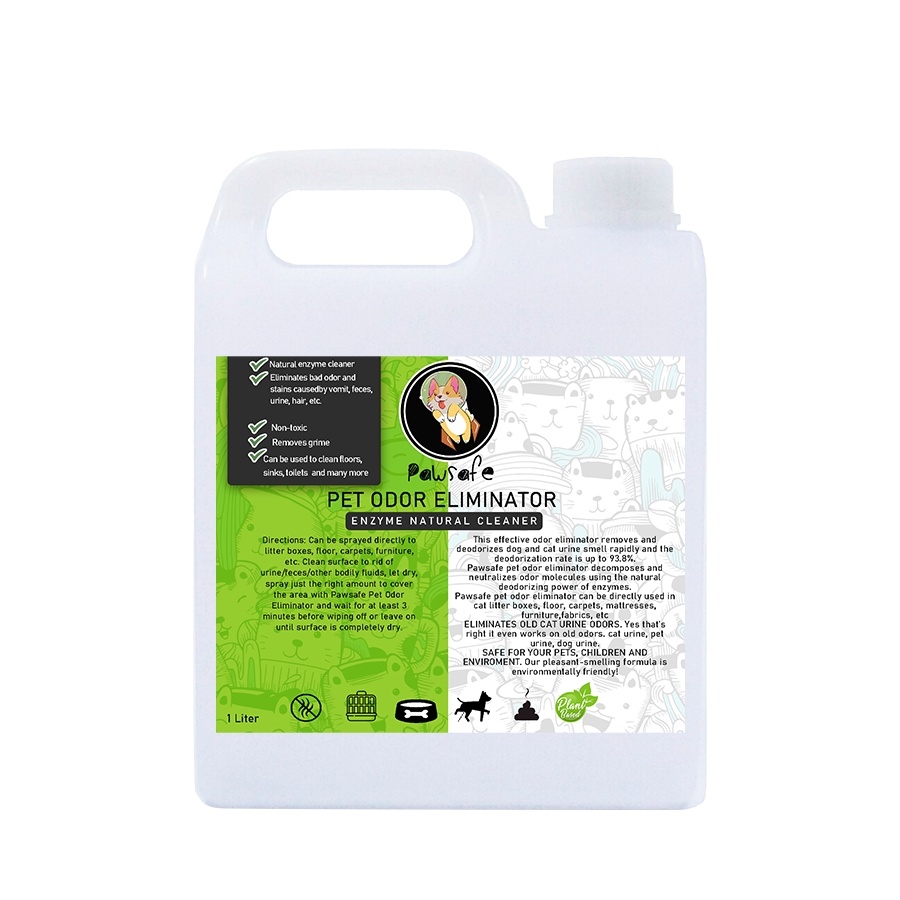 Pawsafe Enzyme Pet Odor Eliminator disinfectant and cleaner Spray