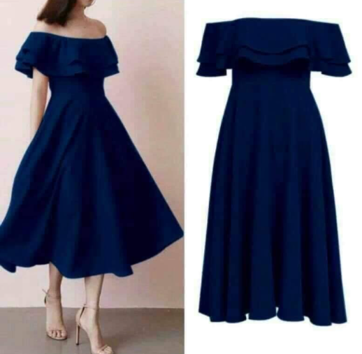 Women Formal Casual Dress Wedding Abay Dress Debut Social Dress Fahionable Party Dress Simple Promp Dress Korean New Plain Offshoulder Evening Party Graduation Dress Lazada PH