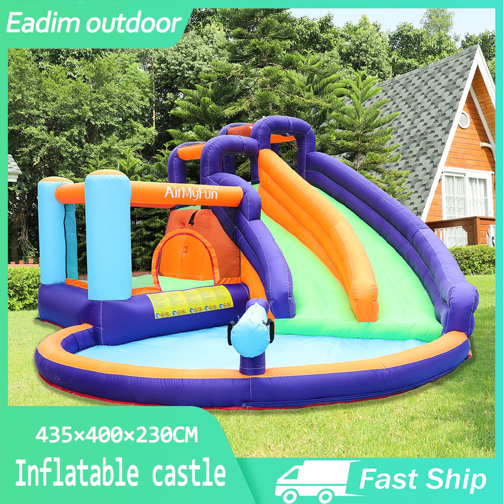 Inflatable Castle Playground Equipment big slide playground Large ...