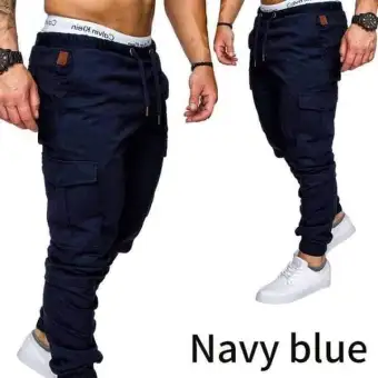 jogger pants navy blue