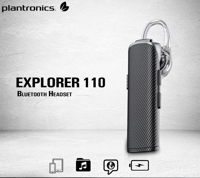 stok knijpen Carry Plantronics Explorer 110 Bluetooth, Handsfree Headset, for Calls , Music ,  online , HD audio , 2 phone connection, voice control | Lazada PH