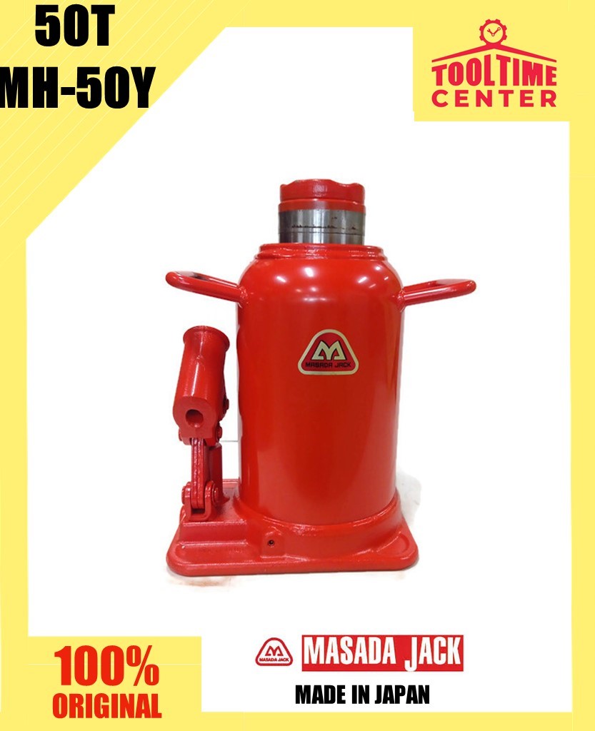 Masada 50 Tons Heavy Duty Bottle Type Hydraulic Jack Made in Japan