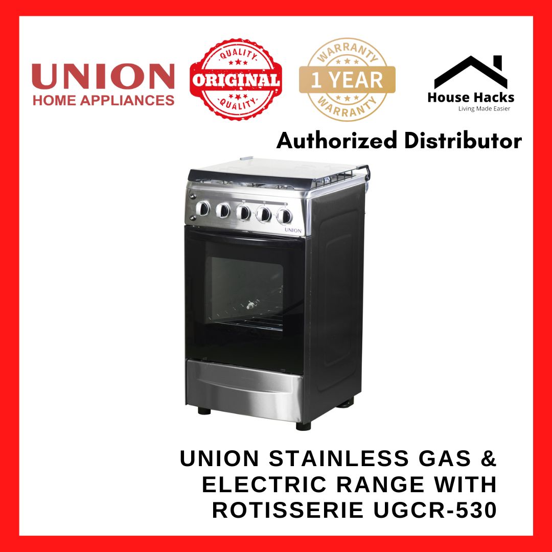 Union Stainless Gas & Electric Range with Rotisserie UGCR530 (House