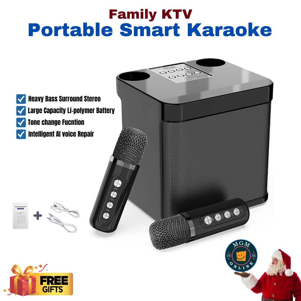 Original Heavy Duty Professional Portable Smart Karaoke with dual