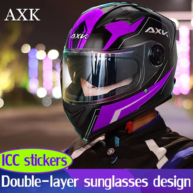 Motorcycle Helmet Full Face Dual Visor Antiscratch and windproof full