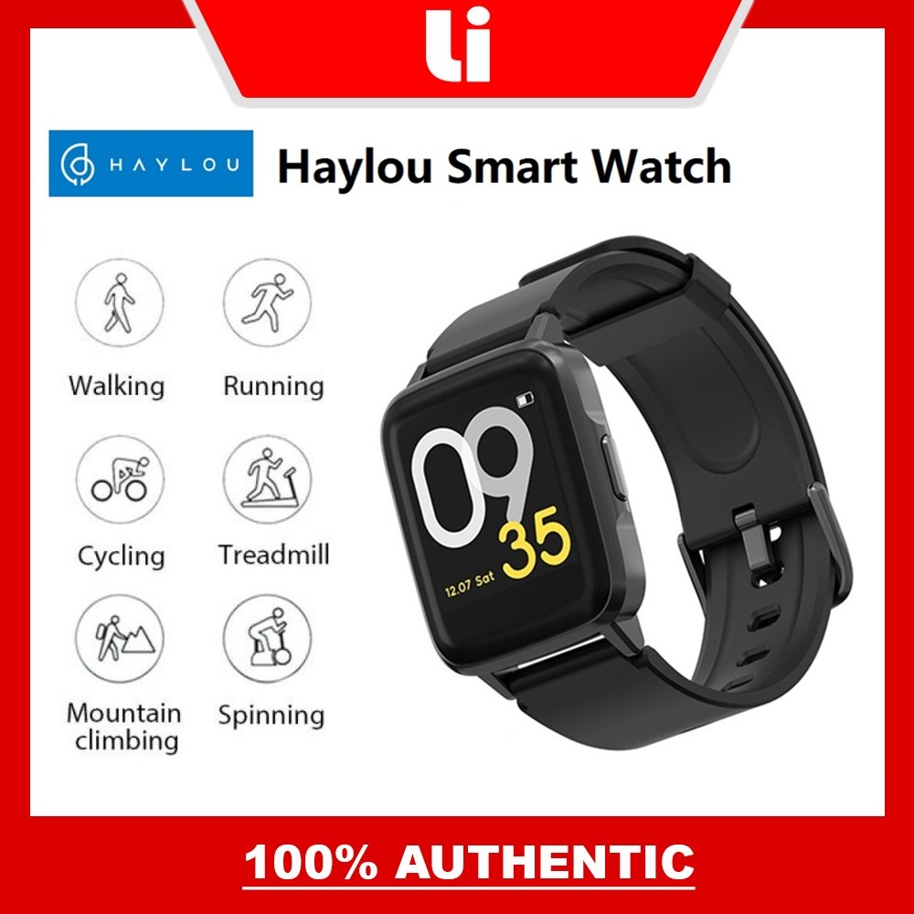 Xiaomi Mi Home Haylou LS01 Smart Watch Sleep Monitor 9 Sport Modes  Passometer Weather Wristwatch For Men Women (Chinese Version) | Lazada PH
