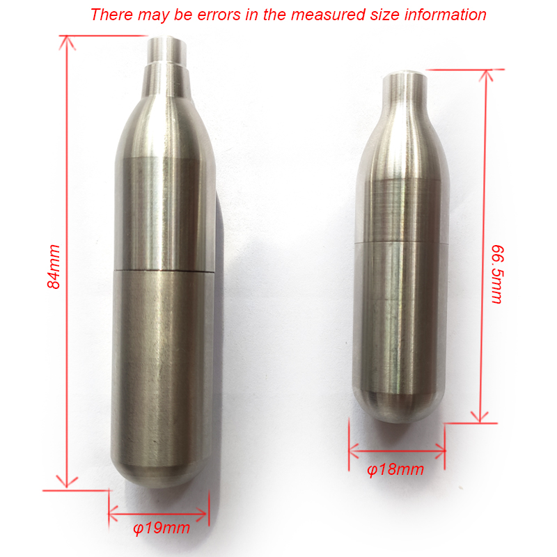 Airsoft Refillable 12g Unthreaded Recharge CO2 Cartridge Gas 