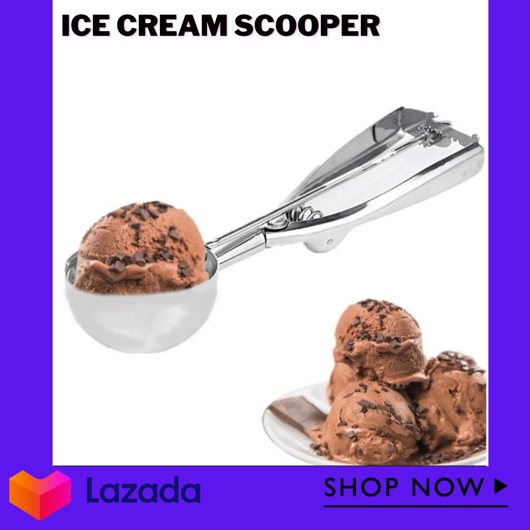 Premium Stainless Steel Ice Cream Scoop Duty Metal Icecream Scoop Spoon