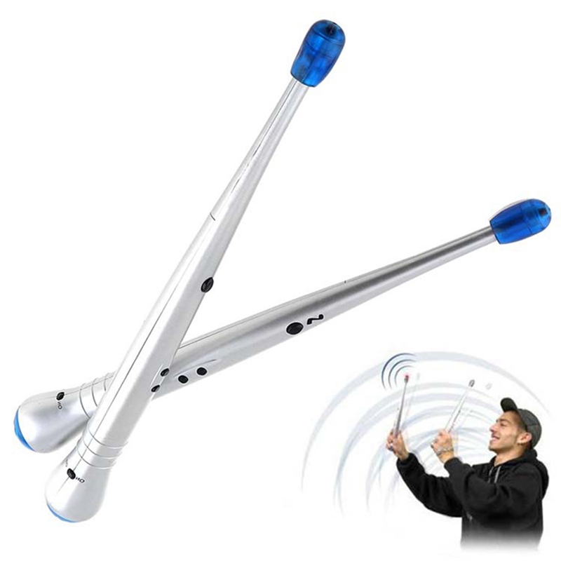 Bouncing Stick Instrument 1 Pair Electronic Air Drum Rock Beat Rhythm Stick Percussion Instrument ...