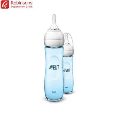 Philips Avent Natural 9oz Bottle Twin Pack (Blue)