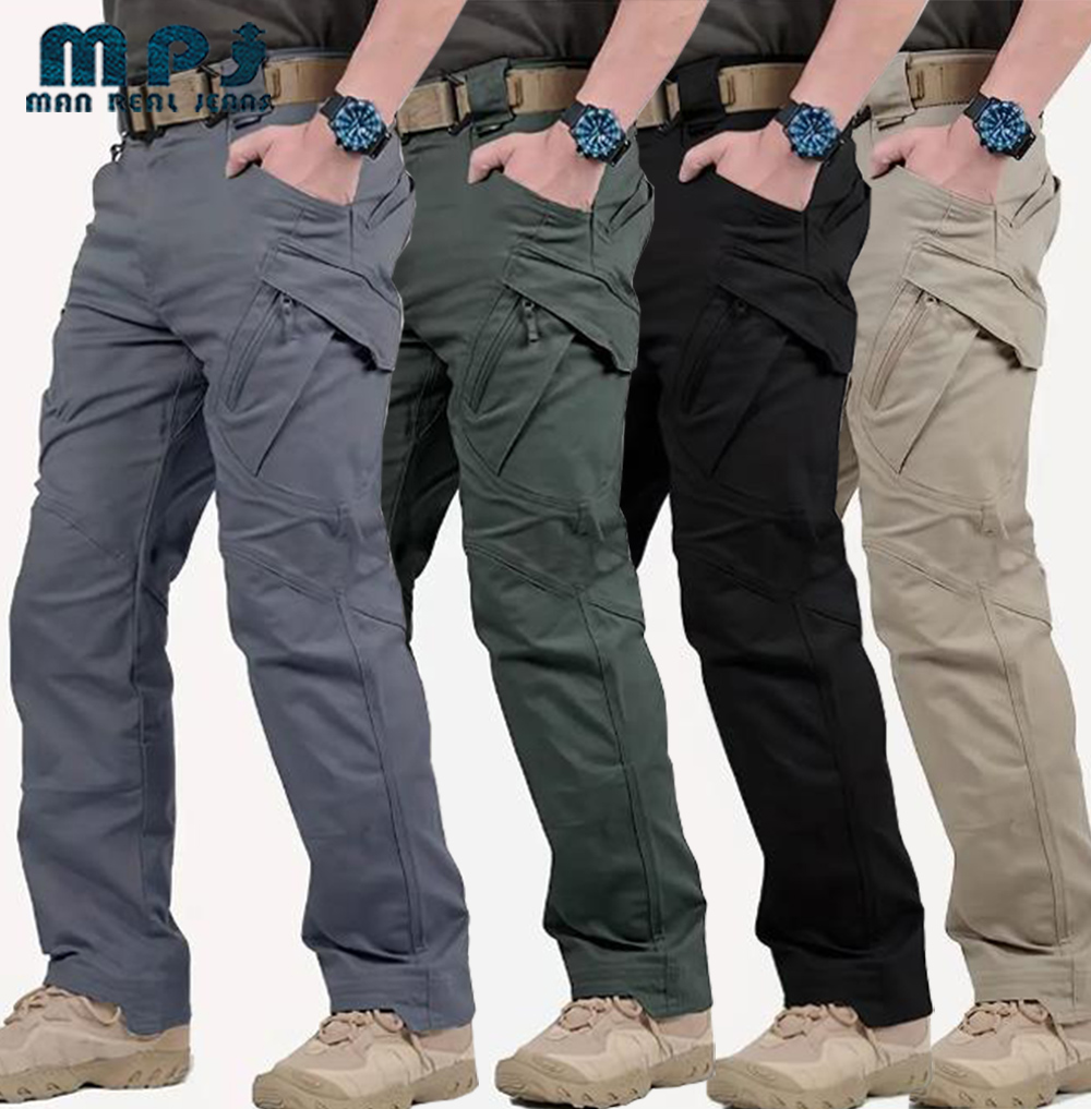 MPJ Men's Casual Cargo Pants With Zipper Pockets, Male Joggers For Spring  And Fall Outdoor