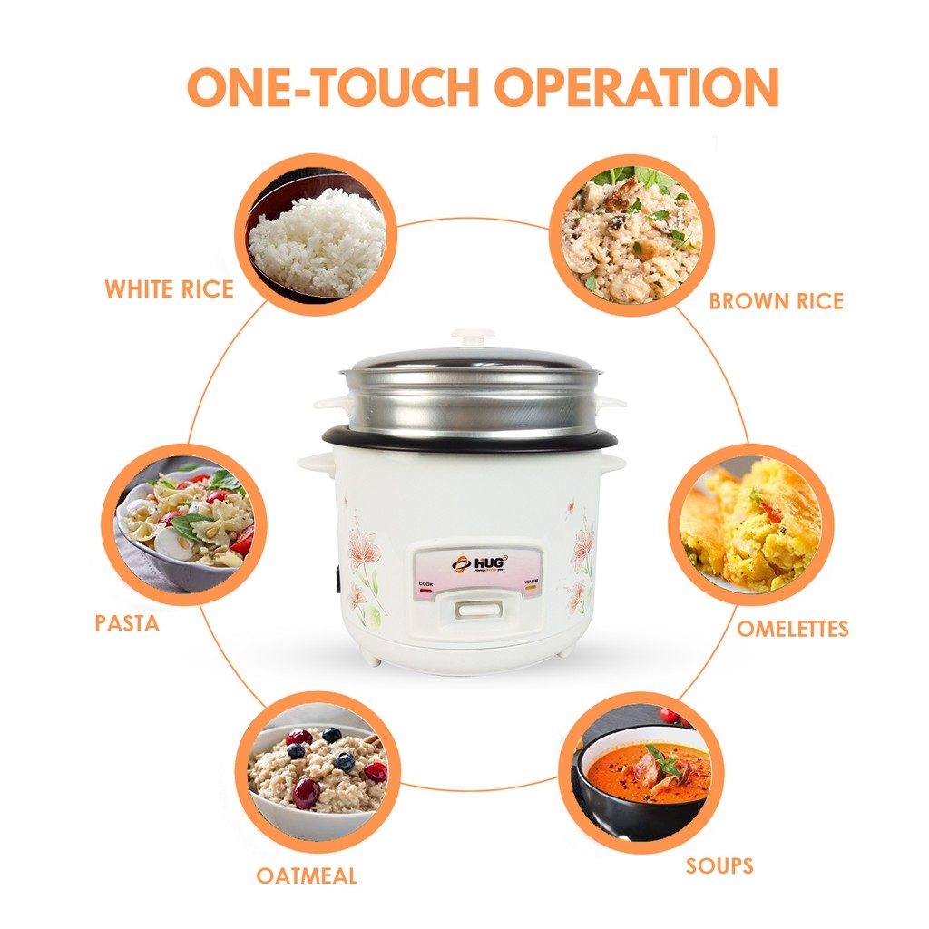 electric appli- Hug 2.2 Liters Non-Stick Rice Cooker Rc-221Z | Lazada PH