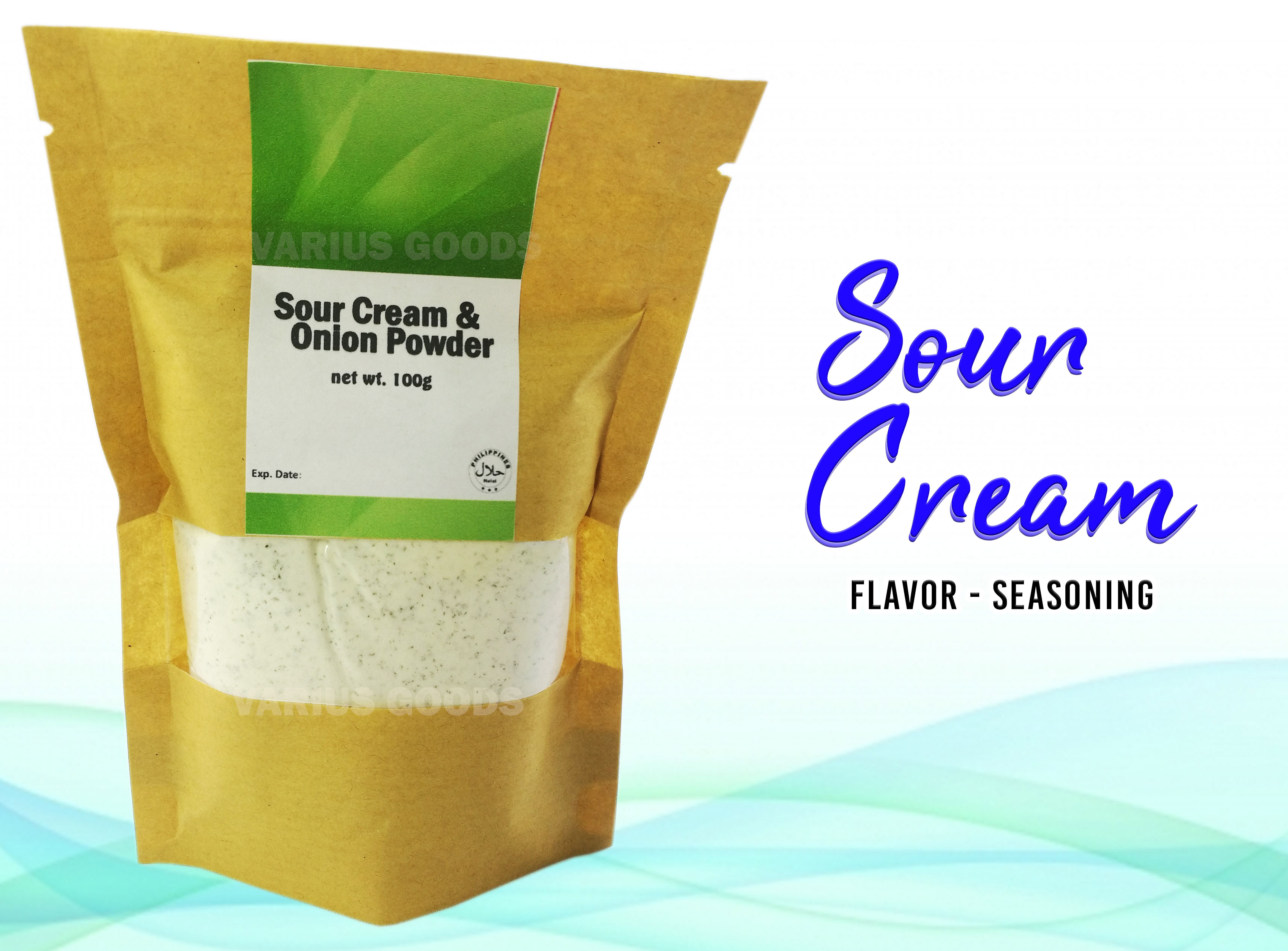 100grams SOUR CREAM Flavor Powder for Fries Popcorn Nachos Pizza