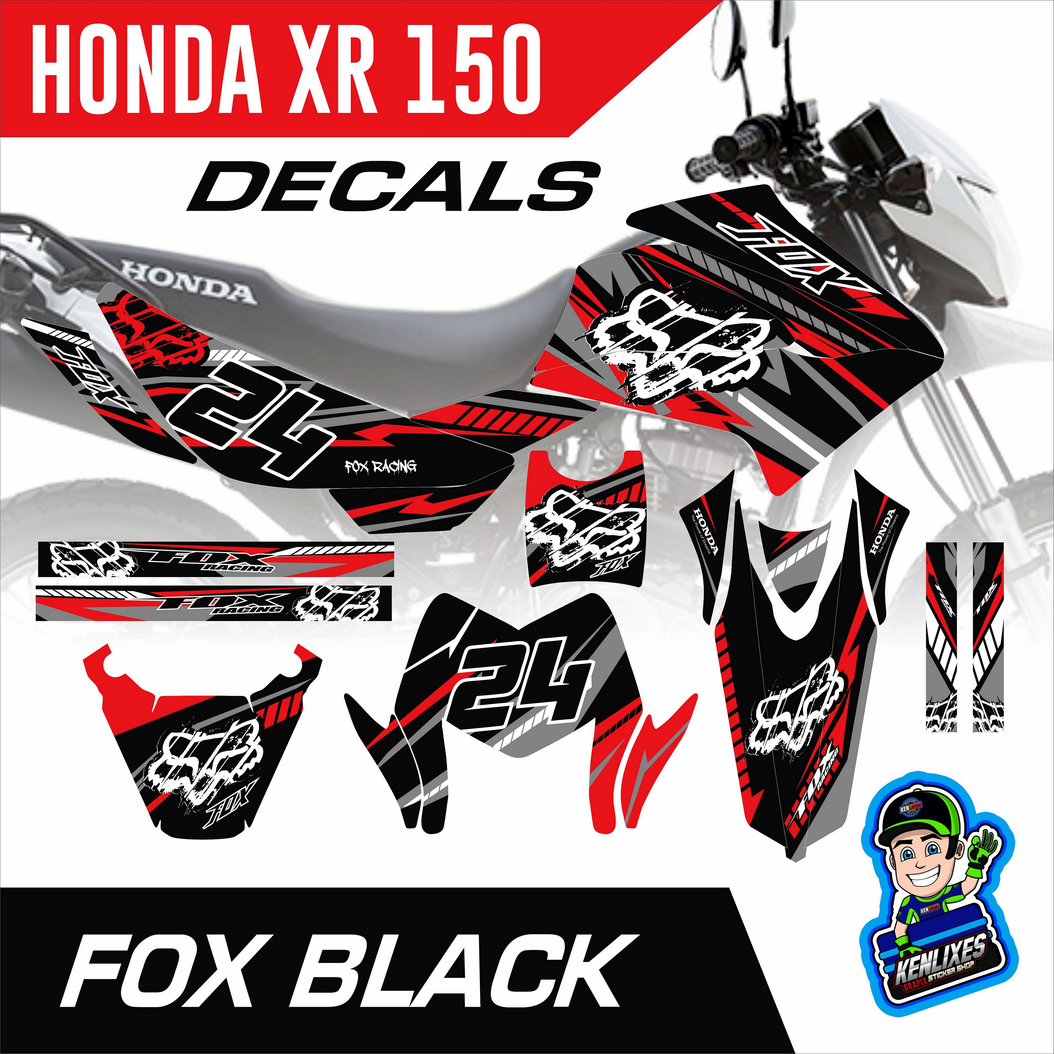 Honda XR 150L Full Decal Sticker Set (Batch 1) Lazada PH