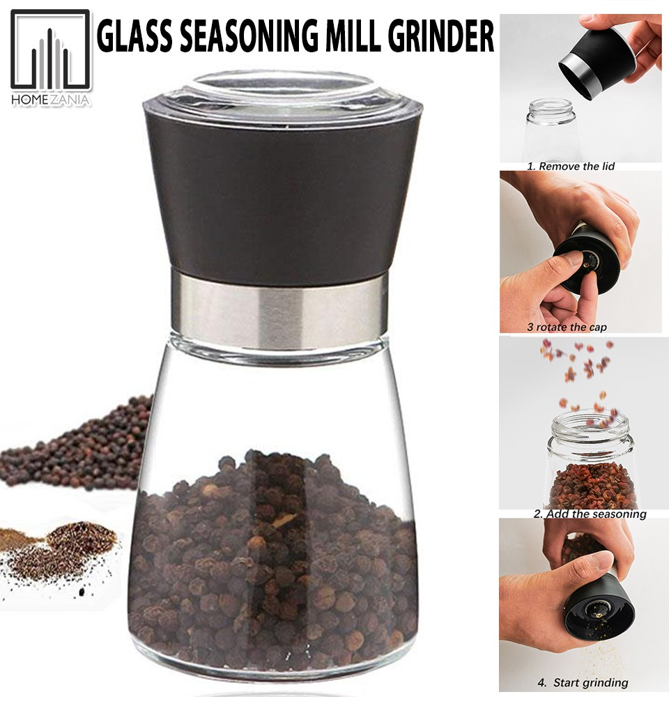 Grinding Bottle Manual Salt Pepper Mill Grinder Stainless Steel Muller Spice Sauce Grinder