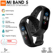 Mi Band 5 Fitness Tracker with AMOLED Color Display