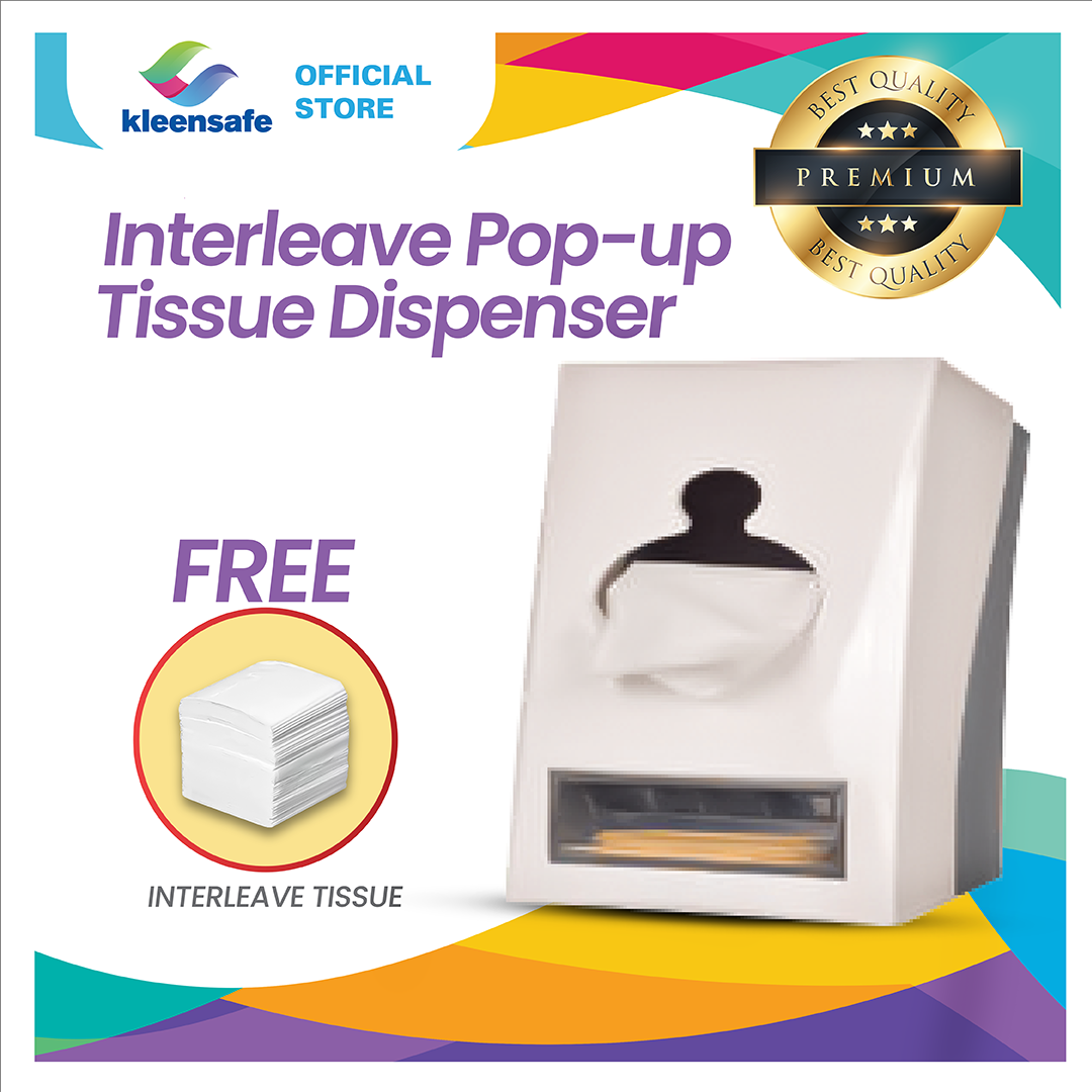 Kleensafe Pop Up Tissue Dispenser Table Top Tissue Dispenser With