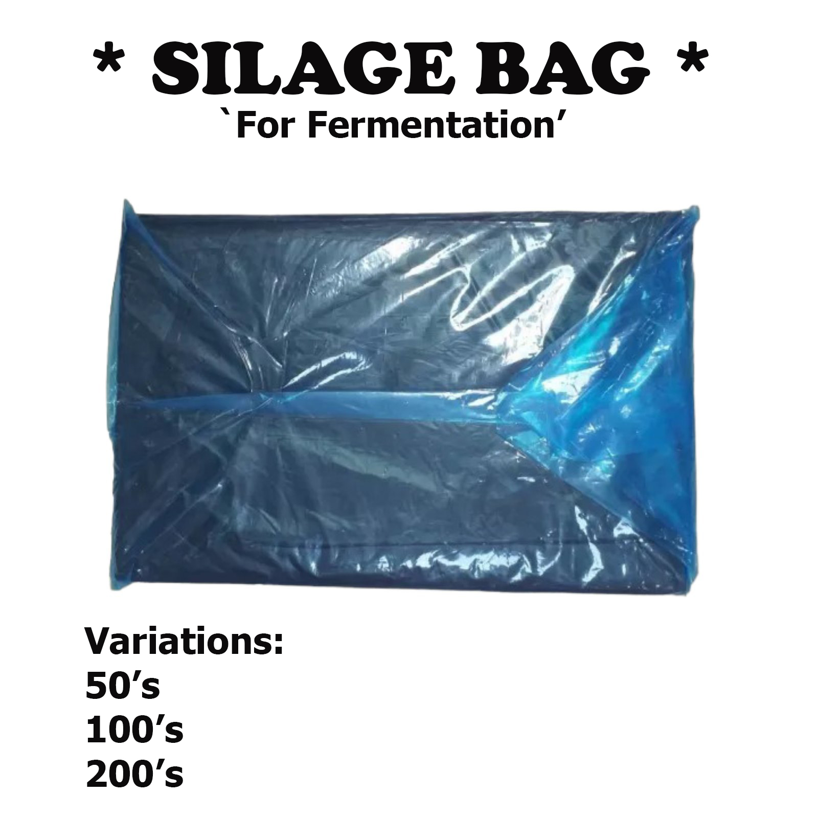 Black Silage Bag Fermentation Bag (20x50=4XL) Lazada PH