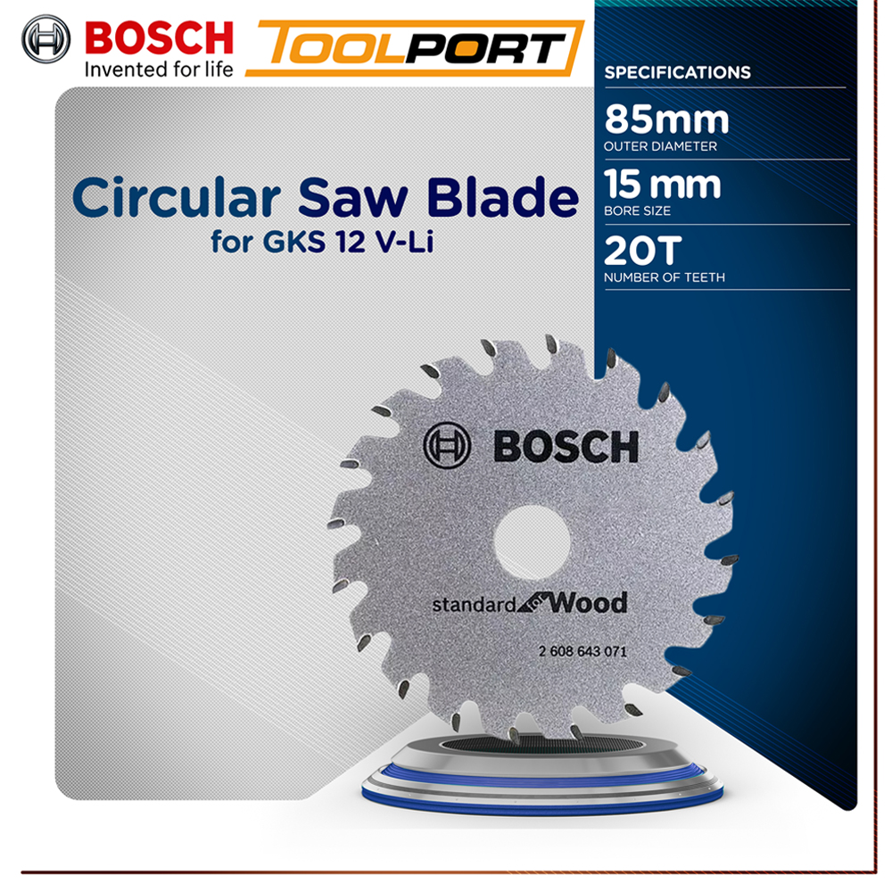 Bosch Circular Saw Blade 85mm for GKS 12 VLi ( 2608643071 ) [ TOOLPORT