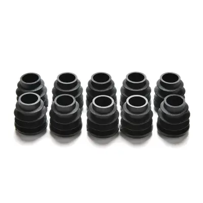 NIC 10x Black Plastic Blanking End Caps Cap Insert Plugs Bung For Round Pipe Tube