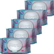 Set of 5 Nursy Powder Scent Baby Wipes 80 + 10 Sheets FREE