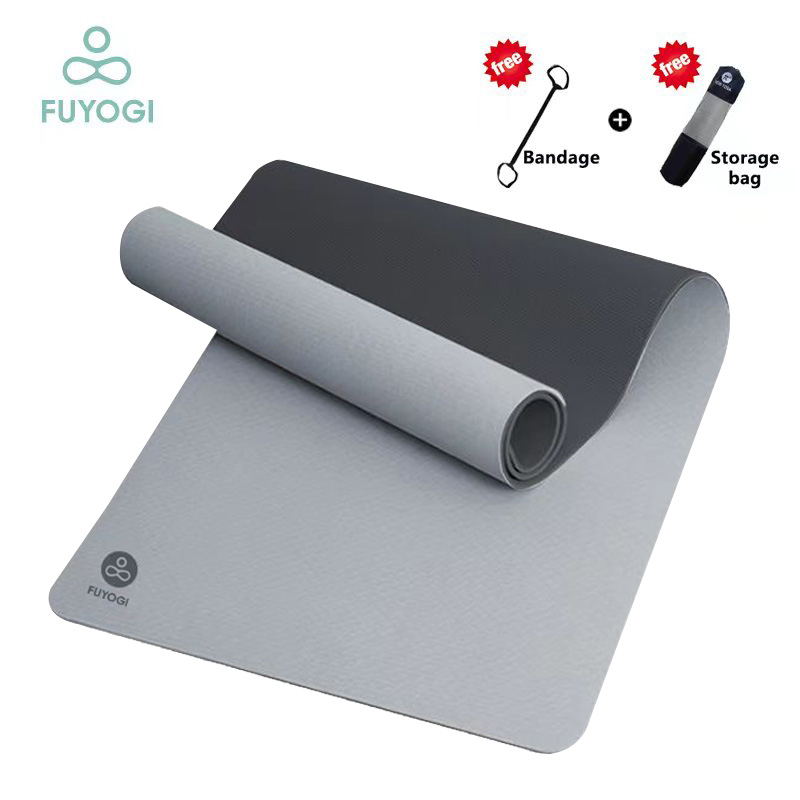 FUYOGI TPE Yoga Mat Thick with Bag 183*61CM Non Slip Yoga Mats  Pilates/Sports/Exercise Mat