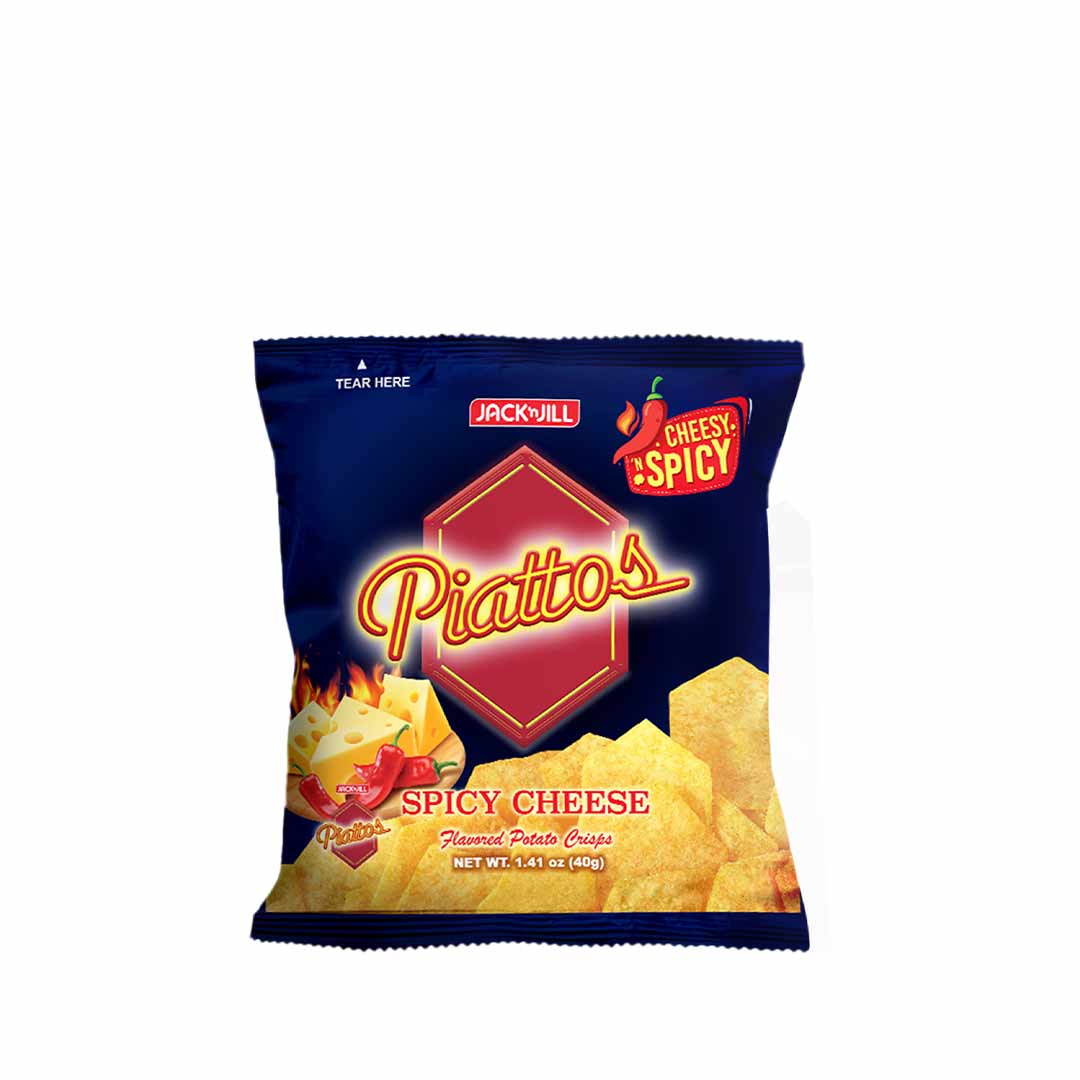 Piattos Spicy Cheese Flavored Potato Crisps 38g | Lazada PH