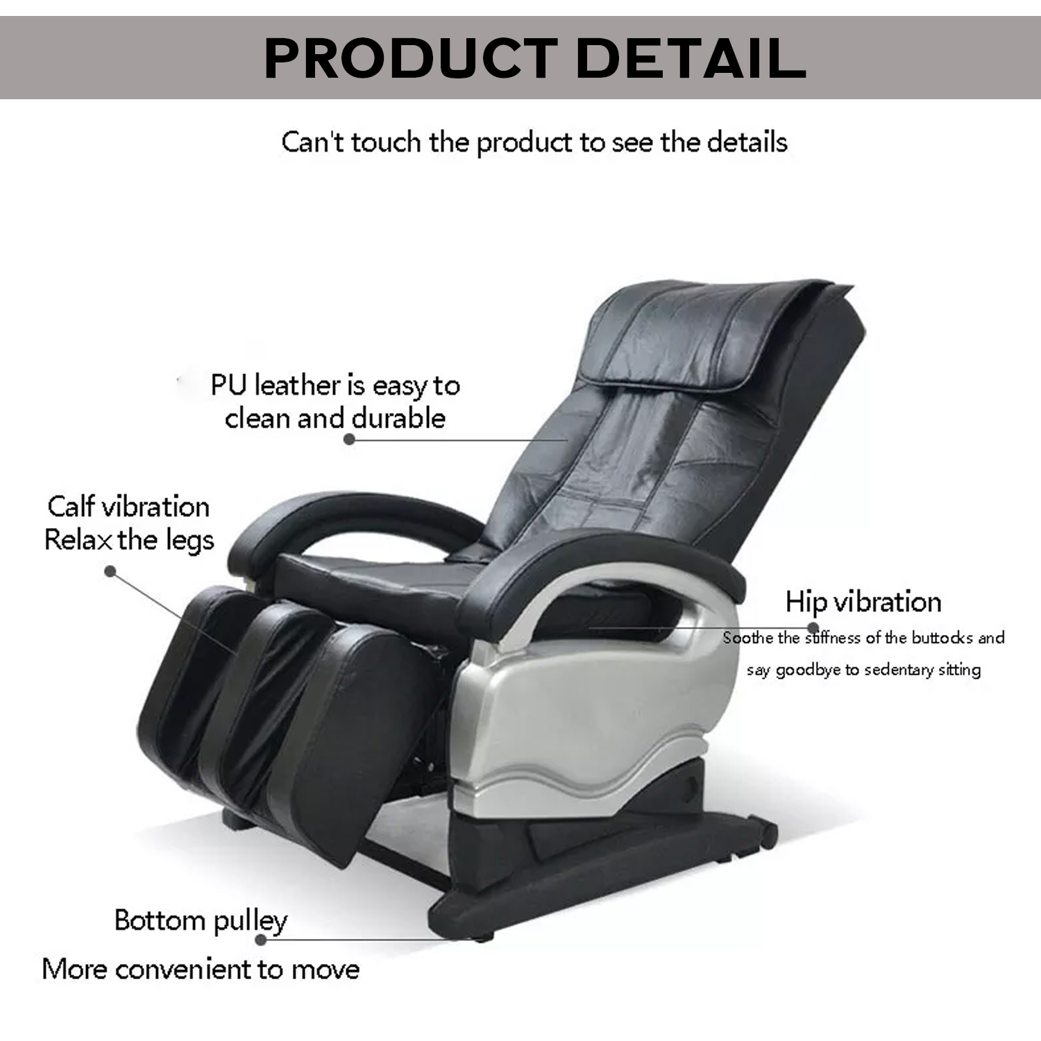 Automatic neck, back and waist kneading multifunctional massage chair