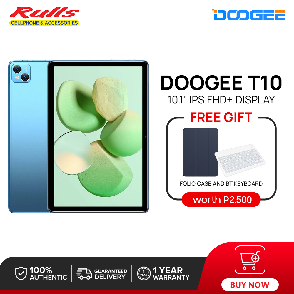 DOOGEE T10 Tablet, 15GB(8+7GB) RAM+128GB ROM, Spreadtrum T606 Octa Core, 10.1 IPS FHD+ Display, 8300mAh Large Battery, 13MP Main Camera, Android  12