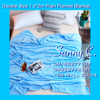 Sanny C. Double Size 150*200cm Blanket/ Kumot Plain Color