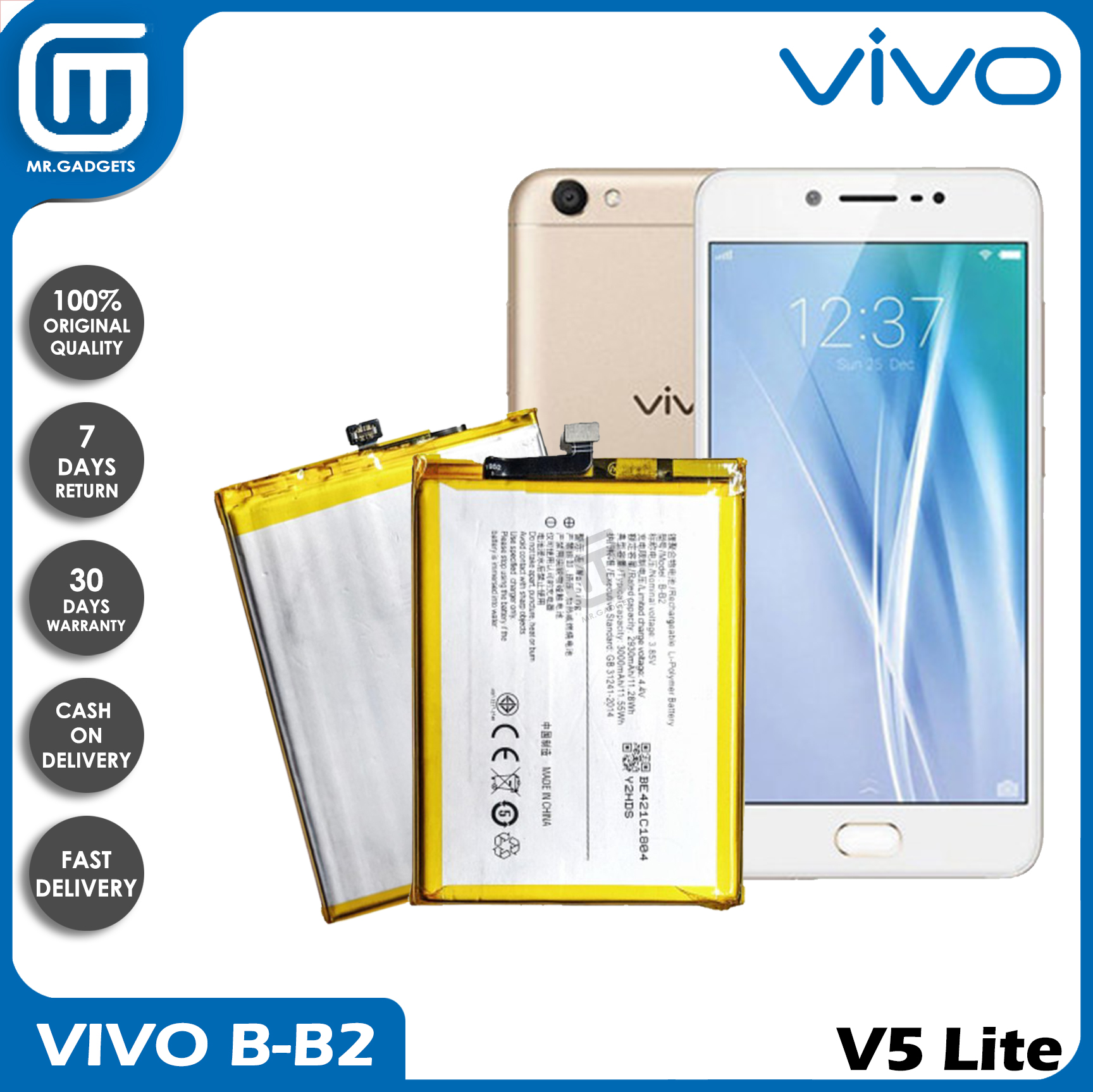 battery for vivo v5