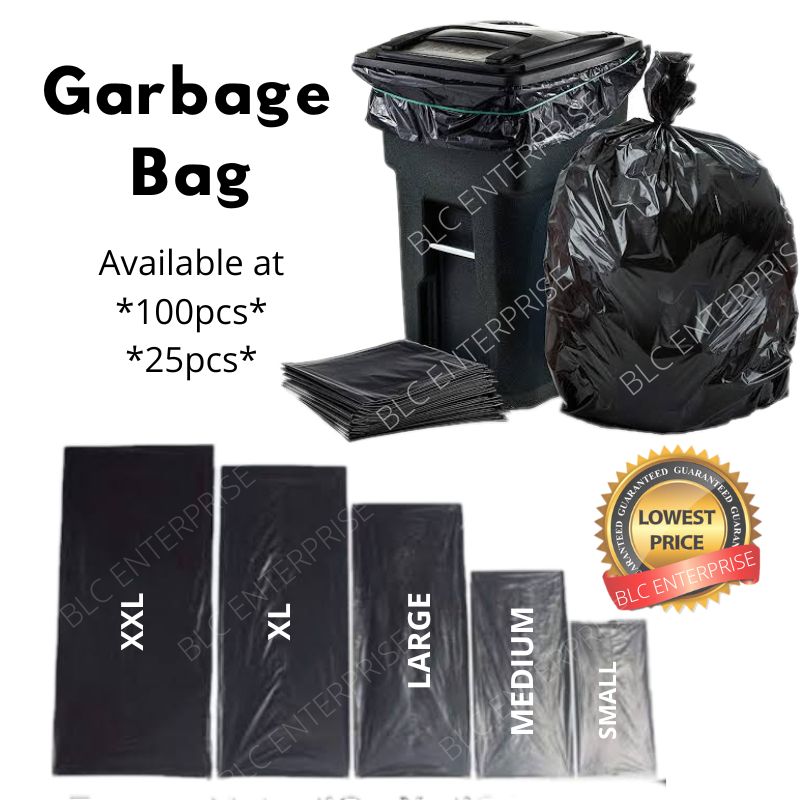 GARBAGE BAG / TRASH BAG (BLACK) | Lazada PH