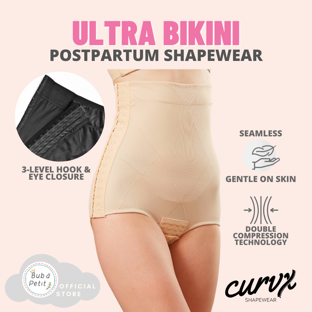 Ultra Seamless Postpartum Bikini Binder Shapewear High Compression Post C- Section Surgery Recovery Slimming Underwear Comfortable Waist Trainer  Corset Mamaway Tummy Control Stretchable Body Shrink Shaper Wink Butt  Lifter High Waisted Medical Grade