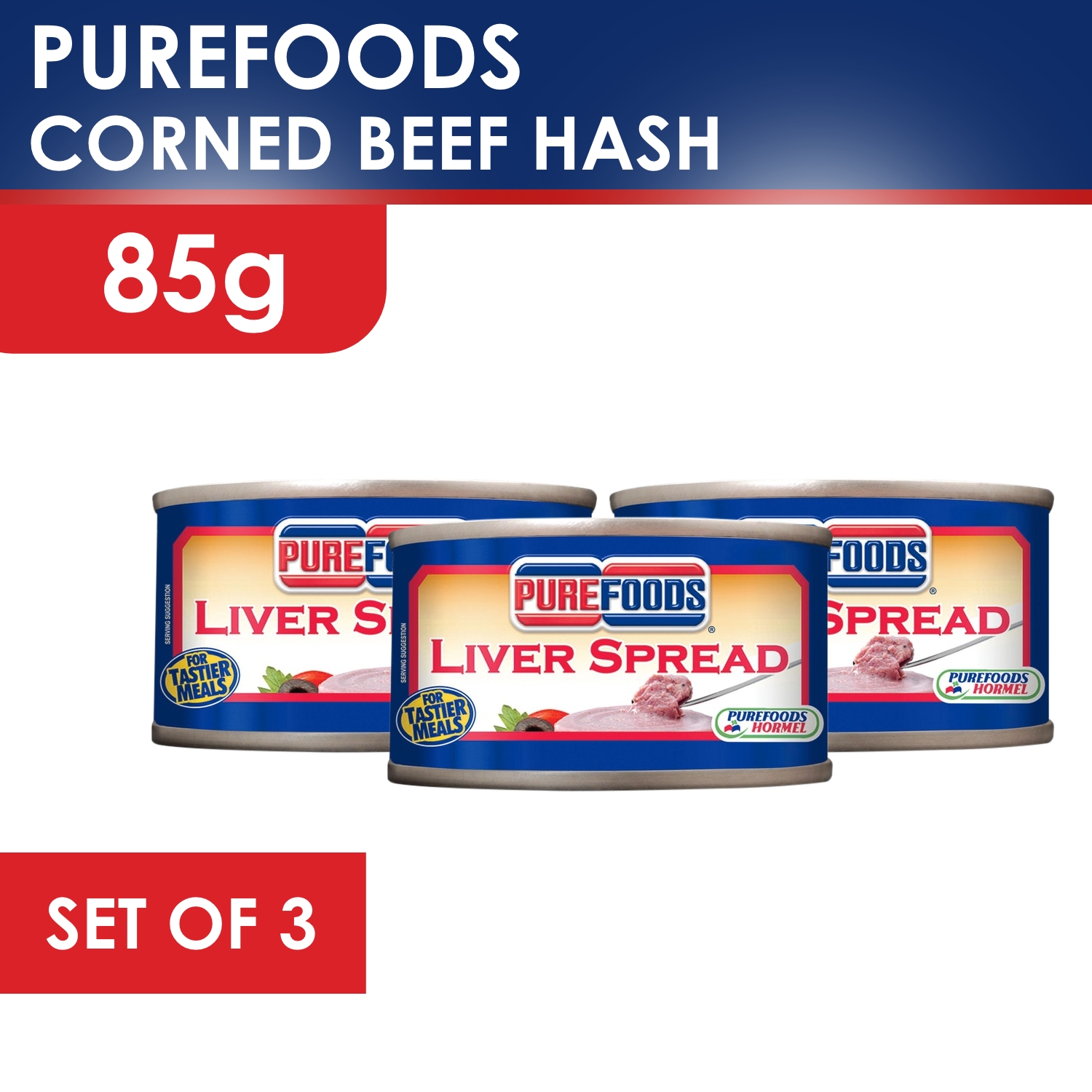 Purefoods Liver Spread (85g) Set of 3 | Lazada PH