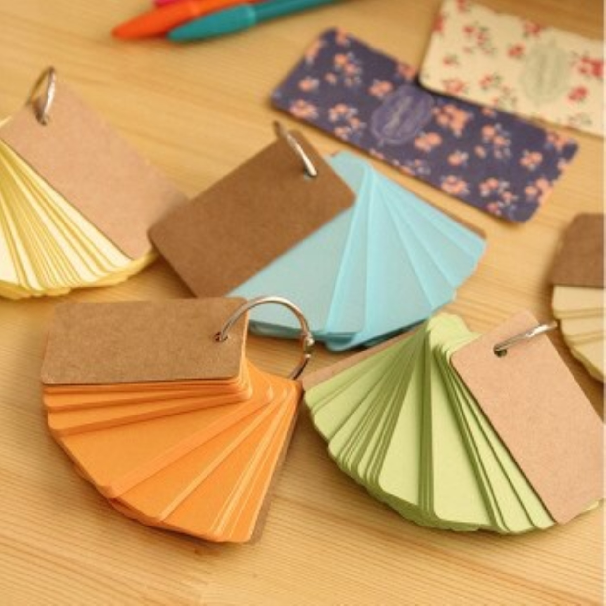 ∏ Kraft Paper Binder Ring Easy Flip Flash Cards Study Memo Pads DIY Stationery Lazada PH