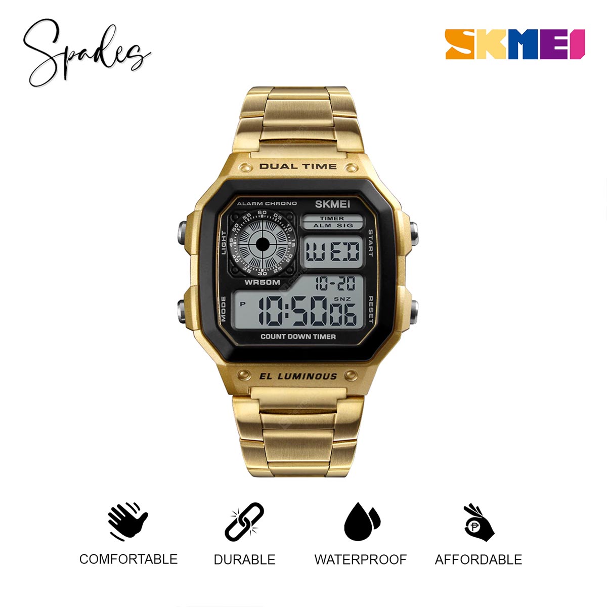 SKMEI 1335 Men Sports Watches Waterproof Men Watches Top Brand